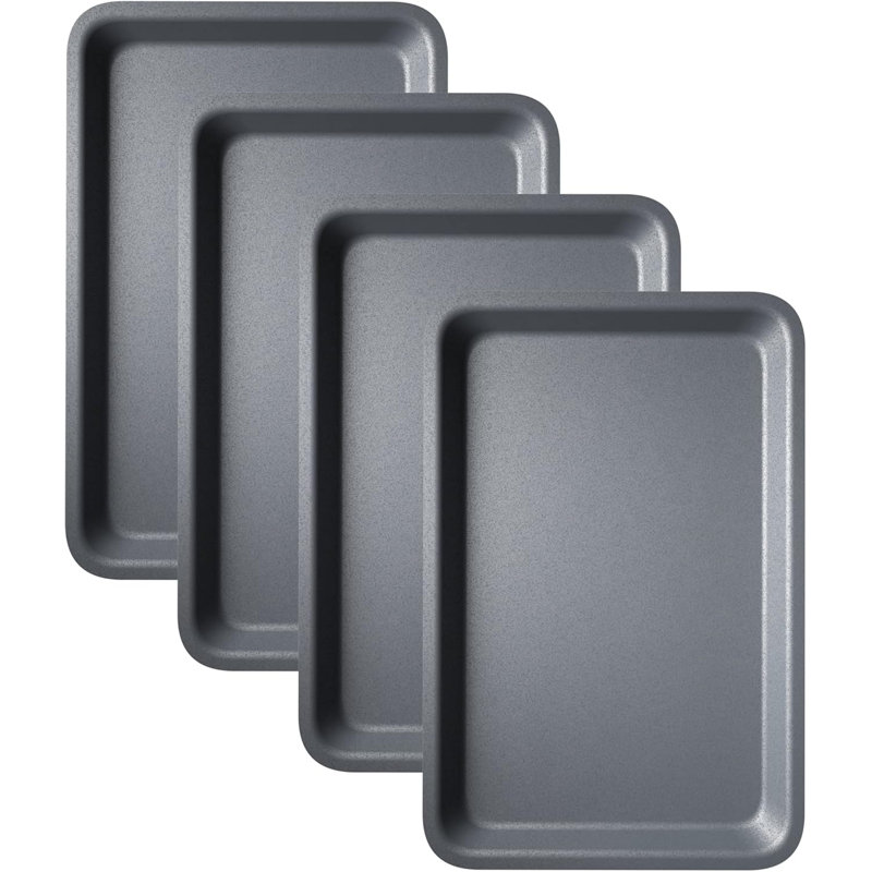 KITCHENEUR Non-Stick Aluminium 4 Piece Baking Tray Set