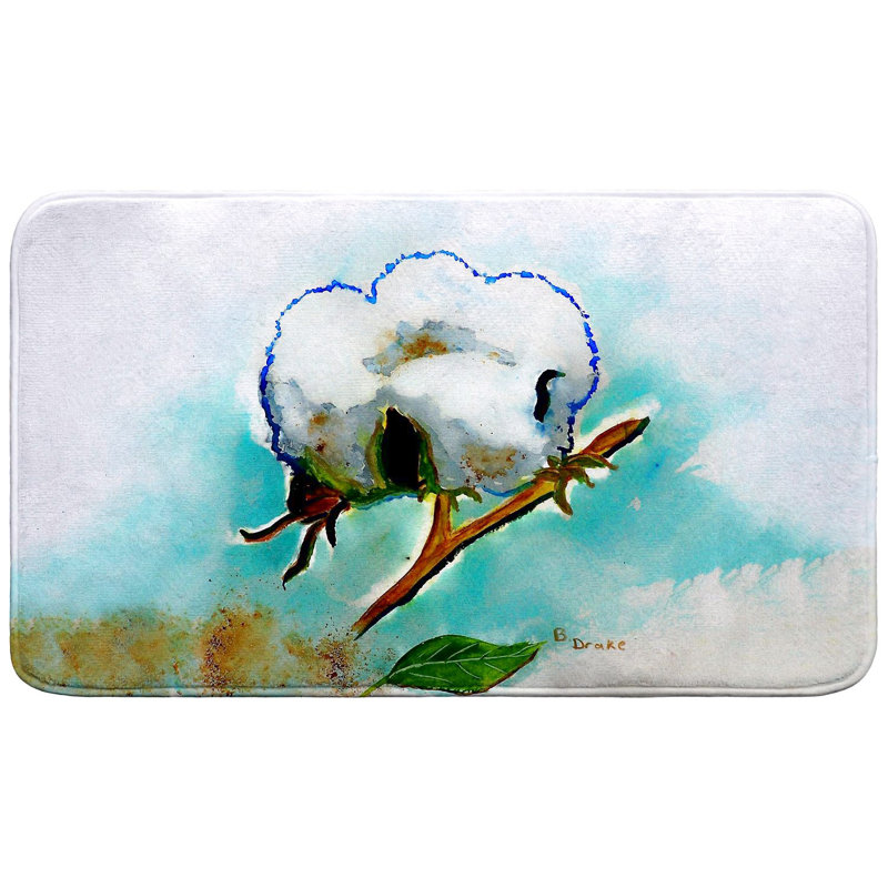 Cottonball Bath Mat, Single - 18" L x 30" W