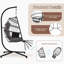 Fauteuil à œufs suspendu avec support et repose-pieds amovible, chaise hamac pour patio, chambre à coucher-2144453335