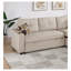 Canapé modulaire convertible en tissu Dorris-287719469