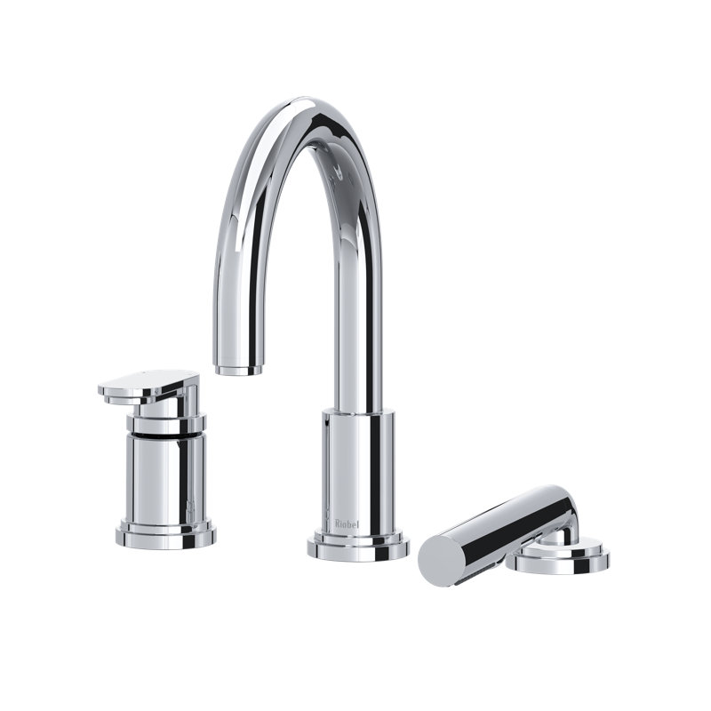 Arca 3-Hole Deck Mount Tub Filler Trim, Chrome
