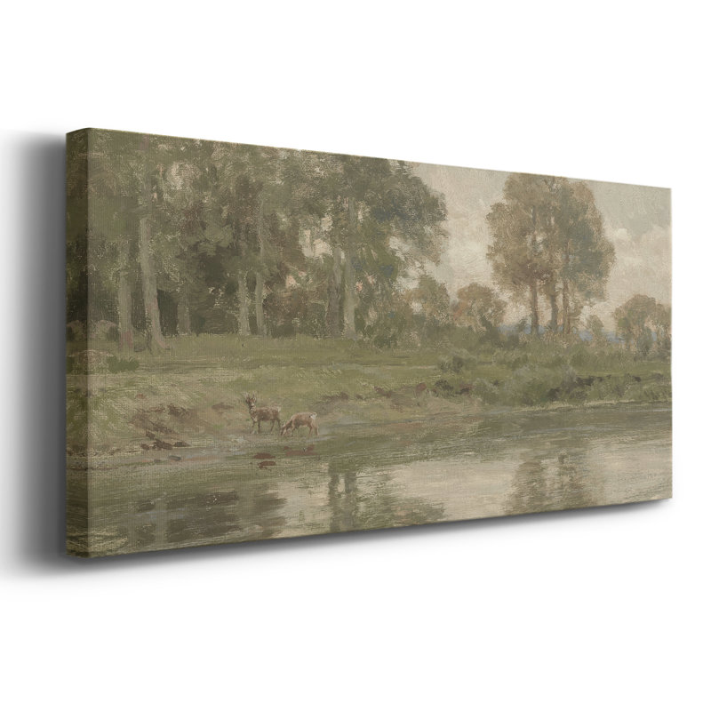 Série paysage - DCCCLXV III - Toile tendue avec châssis - Prêt à être accroché, H 12 po x l 30 po