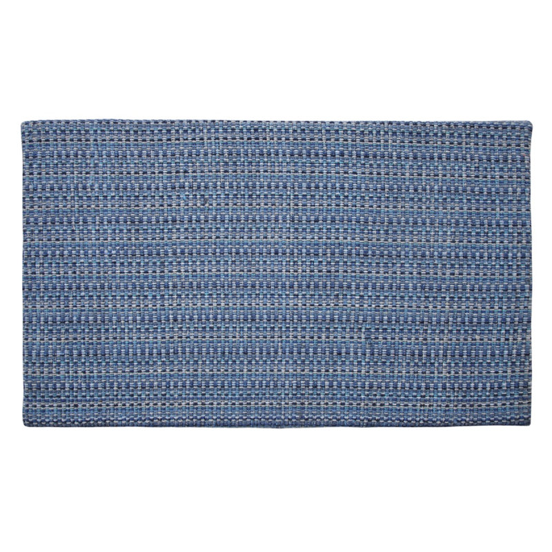 Woodcliff Water Resistant Anti-Fatigue Non-Skid Kitchen Mat, Blue