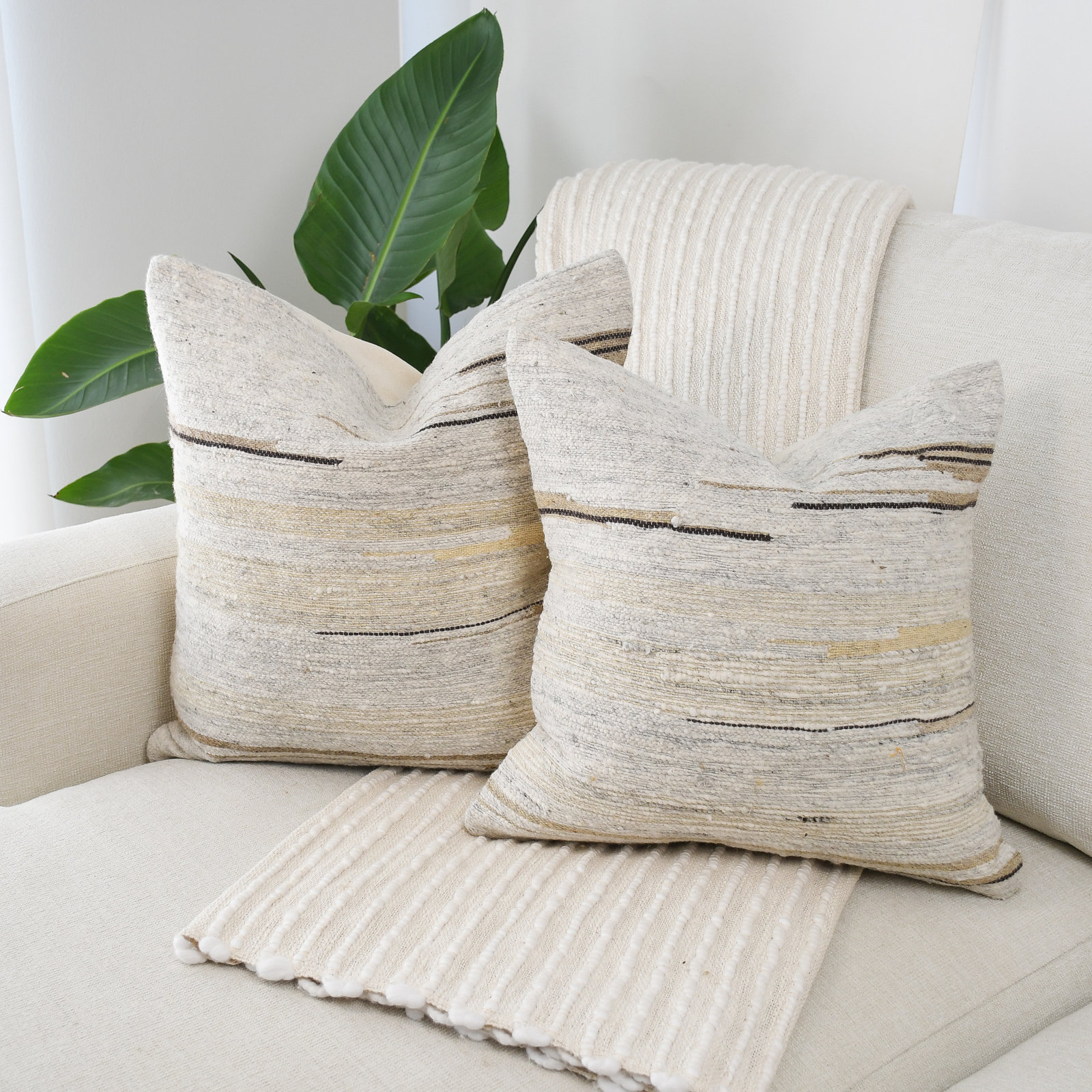 20" x 20" Wool Pillow Cover, Single, Square 18"