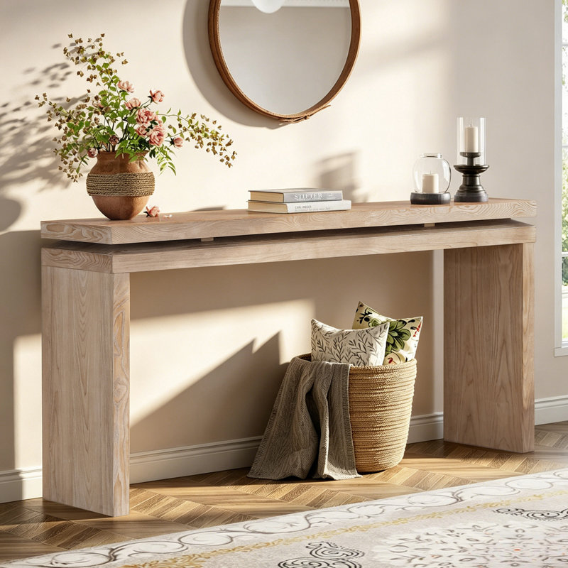 Console 60 po Mariany, Naturel antique