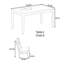 Natural solid wood large board table set-110329031