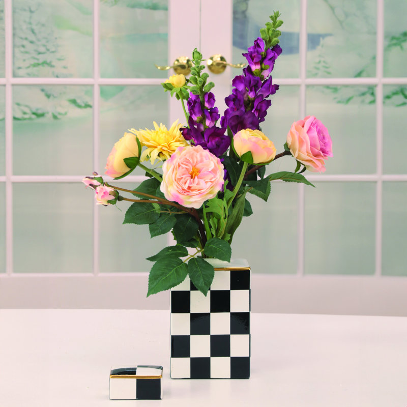 Arrangement floral dans un vase 24 po Home Home