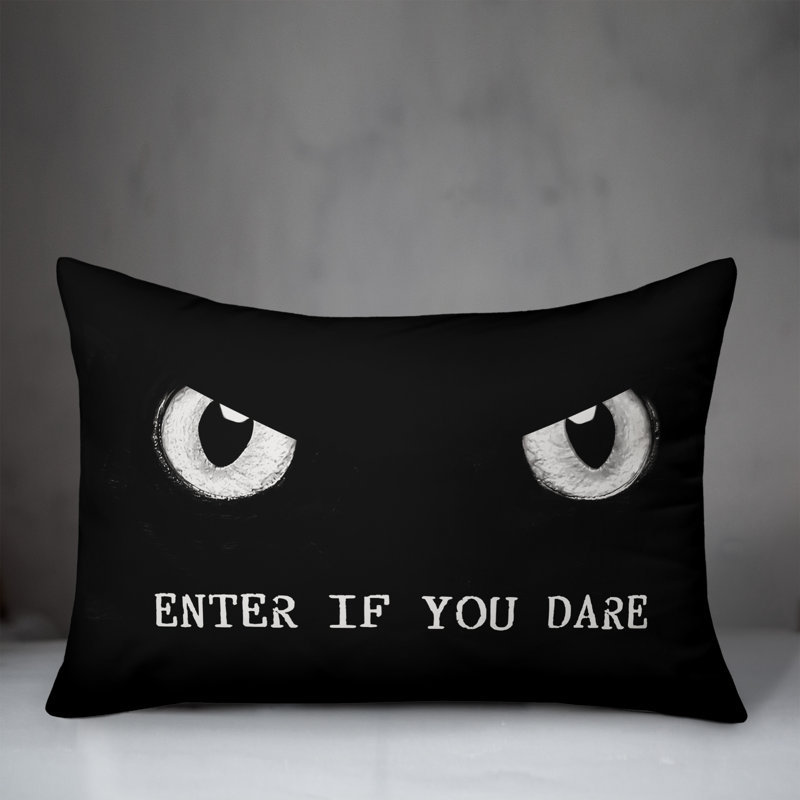  Coussin lombaire Entrez si vous osez les yeux