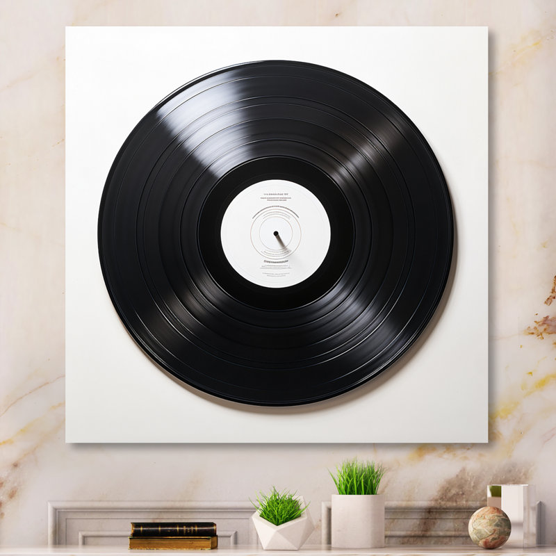 Disque vinyle, vinyle Serenade I - Vinyle, art mural, Sans cadre, Toile tendue, 44" H x 44" W
