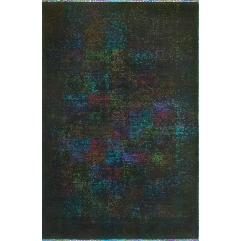 Tapis unique en laine 4 pi x 6 pi 1980 Kierstan