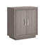 Armoire de rangement moderne gris avec un design fonctionnel, empilable pour maximiser dans les cuisines