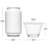 Libbey Baker's Basics 8 Piece Cupcake Party Baking Dishes With Lids