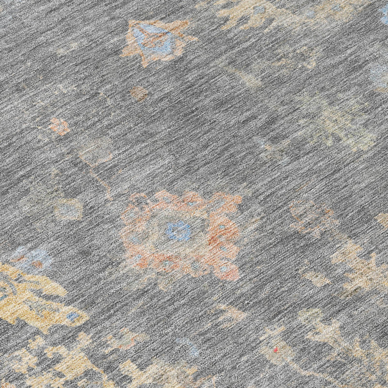Machine Washable Indoor/Outdoor Matsumura ACN2302 Global Rug, Runner 2'3" x 7'6"