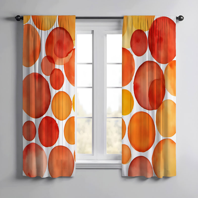 Paire de rideaux semi-transparents en polyester Settera, L 40 po x L 52 po