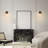 Iron Armed Sconce With Seeded Glass