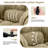 Criss Cross Office Chair with 6-Gear Adjustable Armrests, Wide Seat Fabric Desk Chair with Wheels, Adjustable Lumbar Support, 300 lb Swivel Vanity Chair for Home Office, Makeup Room, Bedroom-147604890
