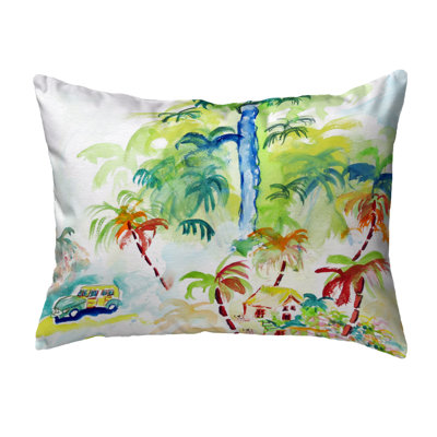  Colorful Palms Indoor/Outdoor Lumbar Pillow