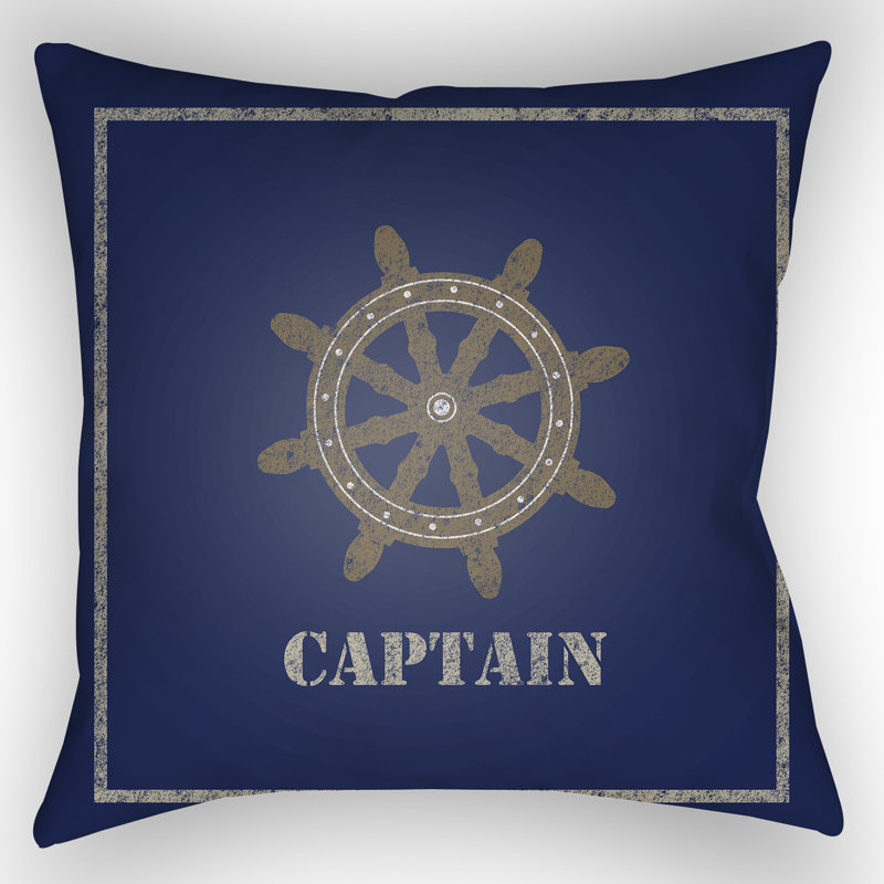  Indoor/Outdoor Throw Pillow, Blue, 20" H x 20" W x 1" D