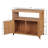 Stylish Wooden Patio Bar