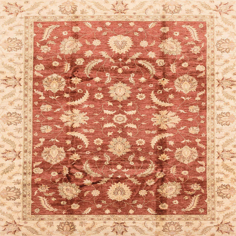 Tapis abstrait moderne 3885, Carré 5 pi