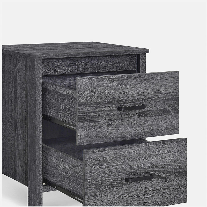 Table de chevet Toolless, Gris foncé