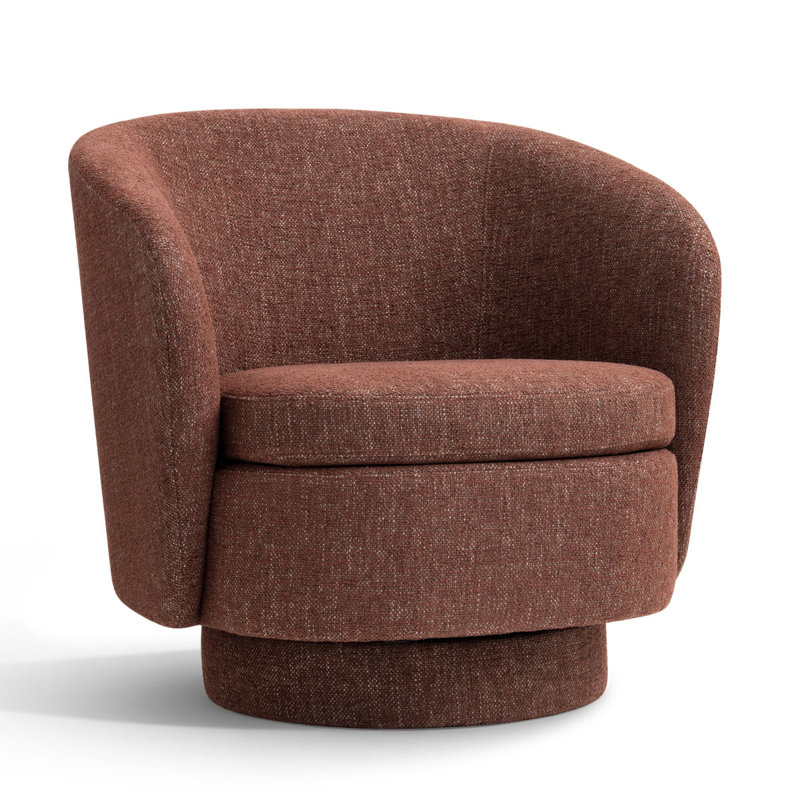 Fauteuil d'appoint Modern, Rouille rouille Tweed