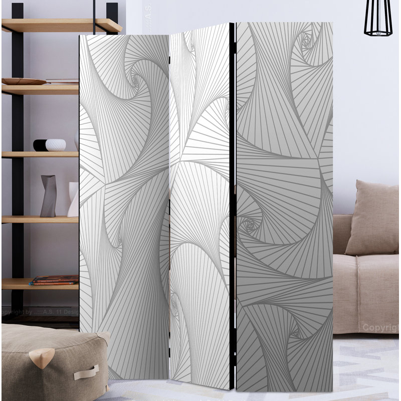 Murial 172cm H Folding Room Divider, 3