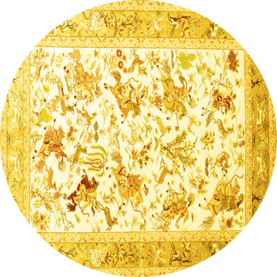 Washable Floral Indoor Rug