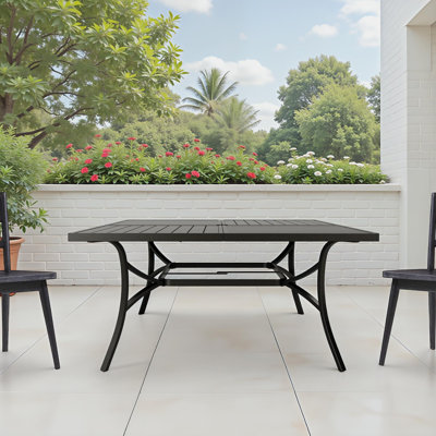 Large Square Outdoor Dining Table: Stylish Comfort for Entertaining 2 Large Square Outdoor Dining Table: Stylish Comfort for Entertaining