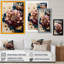 «Deep Pink Dahlia Floral Design II», art mural sur toile floral et botanique-850149639-850149624