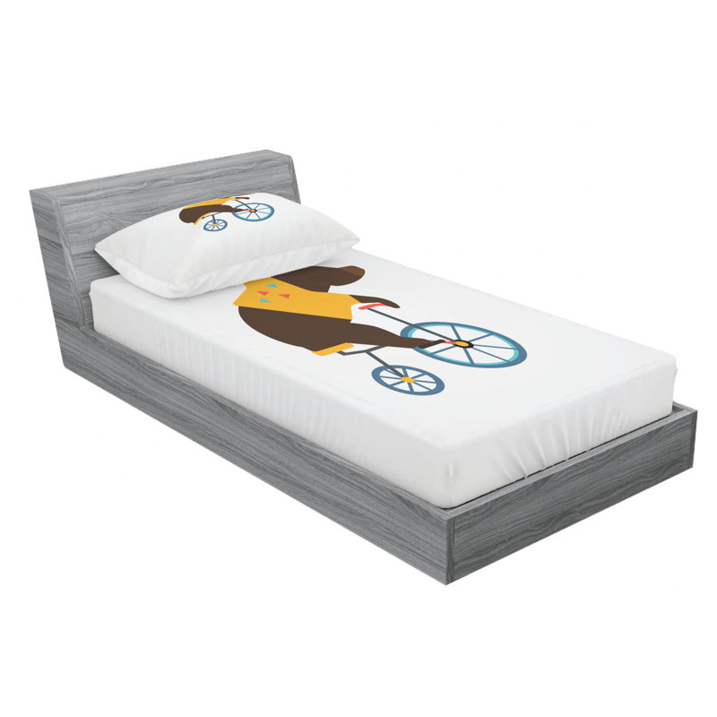 Microfiber Sheet Set, Twin Sheet Set with Fitted Sheet