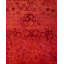 Tapis unique 4 pi x 6 pi 4 po en nouvel âge de couleur orange Dallis