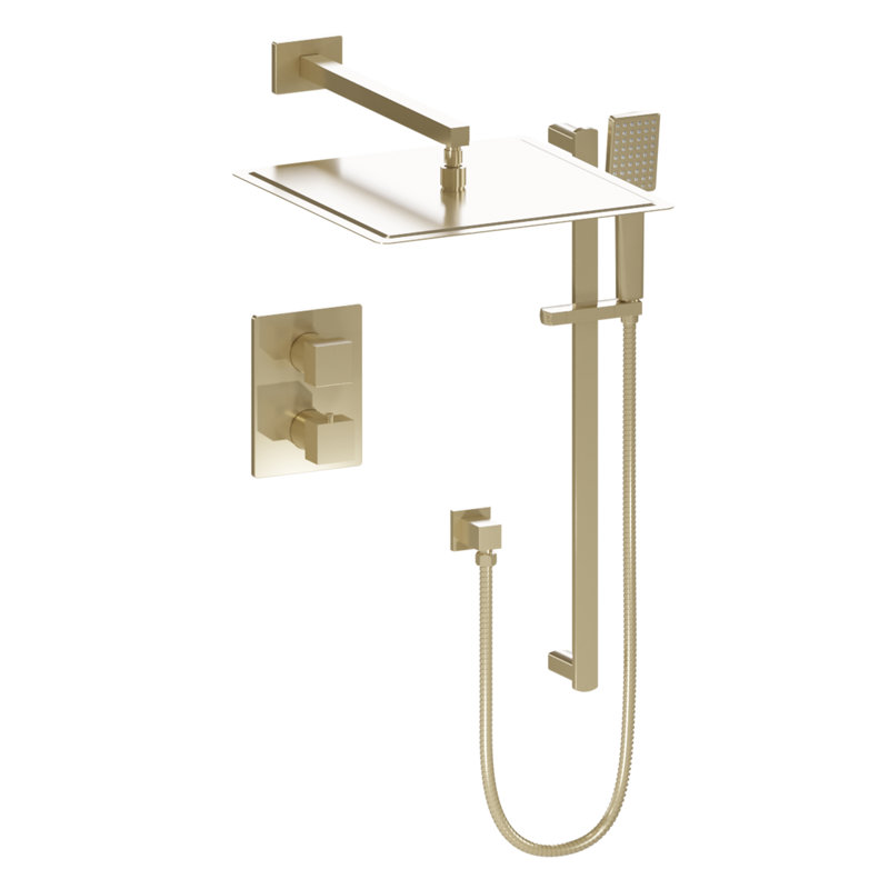 Thermostatic Complete Shower System, Champagne Bronze
