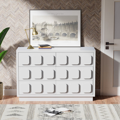 Commode double 6 tiroirs l 47,2 po
