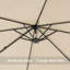 Makella 10pi x 10 pi Parasol sans base, brun clair