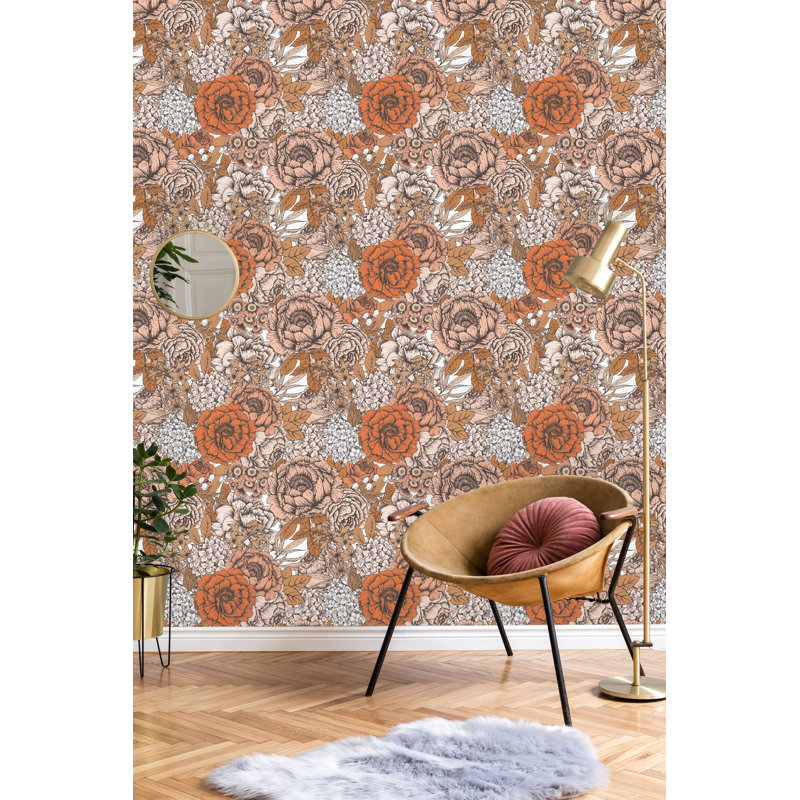 Rouleau de papier peint adhésif Pikesville, L 10,42 pi x l 25 po