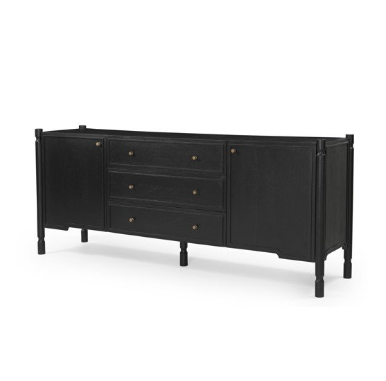 Buffet fermé 2 portes Bantam Phil, Black