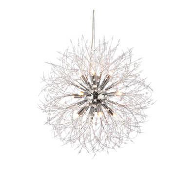 Unique Globe Pendant with Crystal Accents