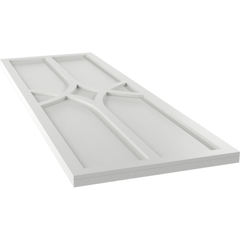 Volets en PVC True Fit, Gris grêle, 15", 51"