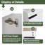 Ensemble de meuble-lavabo simple 16 po avec plateau en céramique et support de rangement flottant 16 po-1218754192