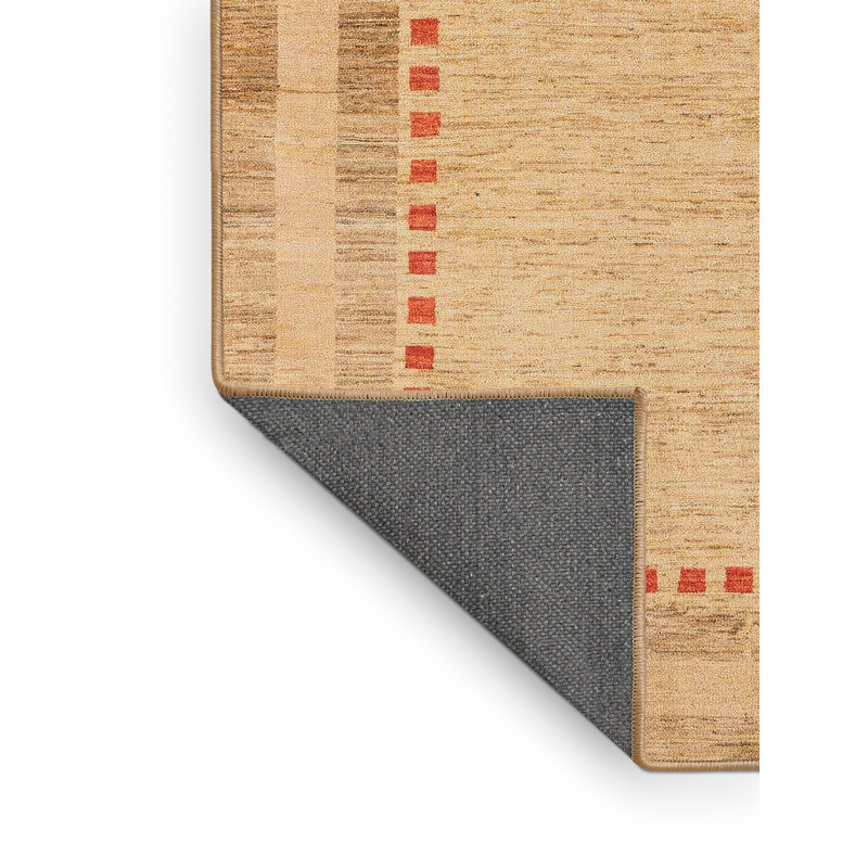 Tapis décoratif multicolore à motif abstrait, Rectangle 6 pi x 9 pi