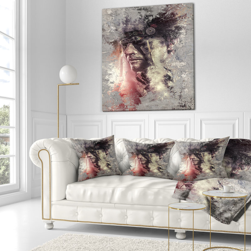  Coussin Warrior, 16 po x 16 po, Carré