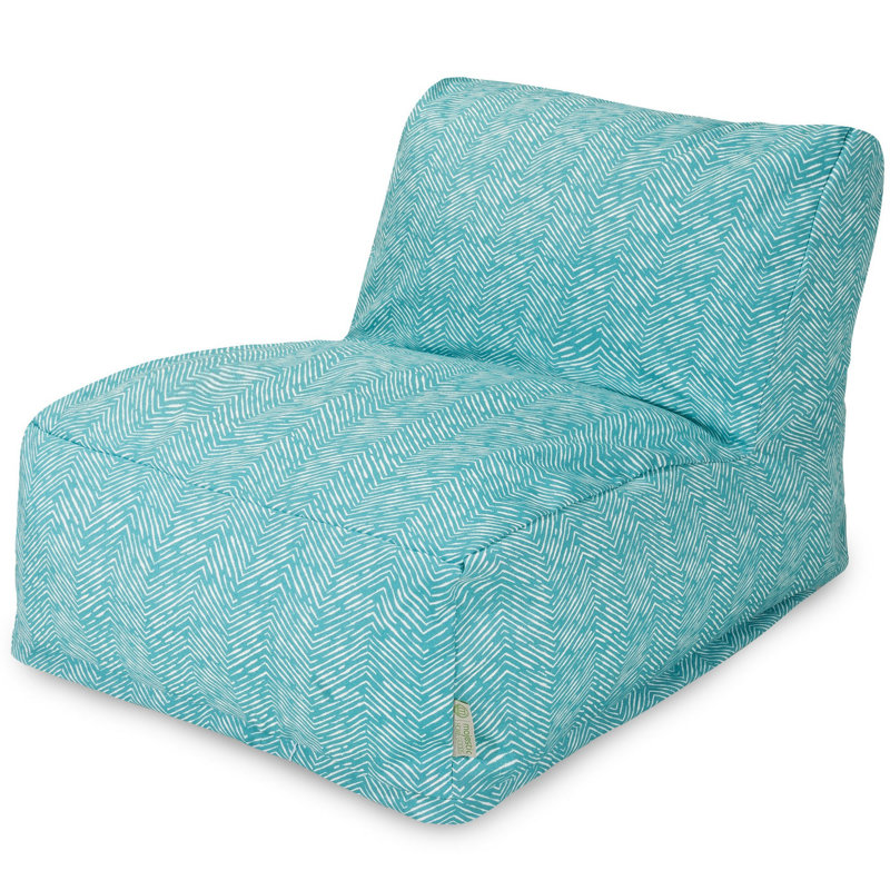 Glassell Polyester Outdoor Friendly Bean Bag Chair & Lounger, Teal