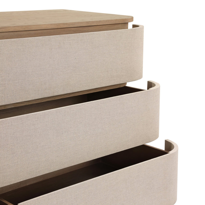 Mariella 6 Drawer Dresser-Beige Painted Linen