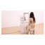 Ensemble de coiffeuse 29,2 po avec miroir à DEL, coiffeuse à contrôle tactile avec 2 prises CA et 2 ports USB, ensemble de meuble-lavabo compact avec tabouret rembourré blanc-966254579