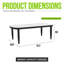 Table basse moderne d'extérieur Elegance Arc