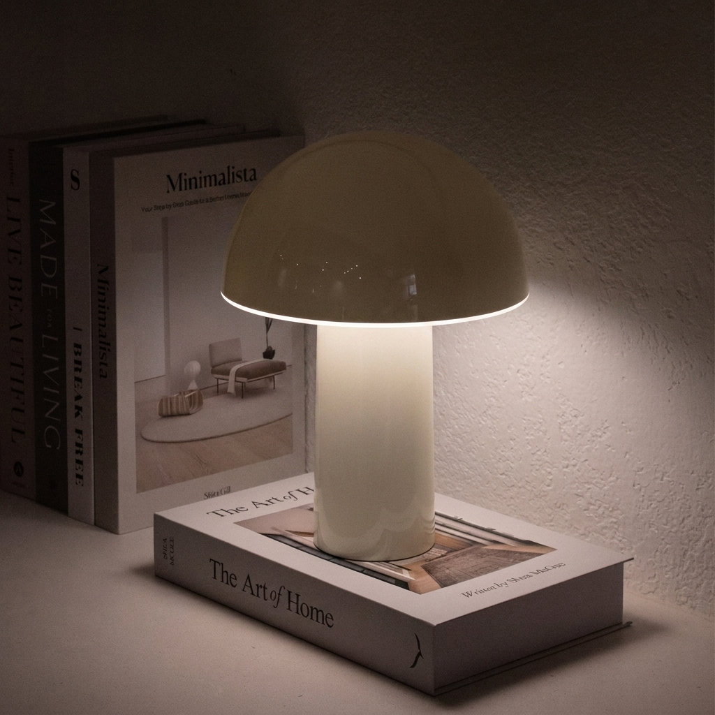 Argent Desk Lamp, Cream