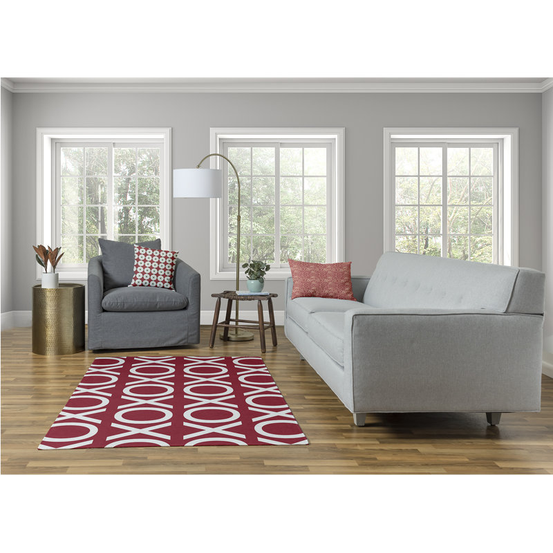 Chenille Geometric Indoor Rug, Rectangle 4' x 6'