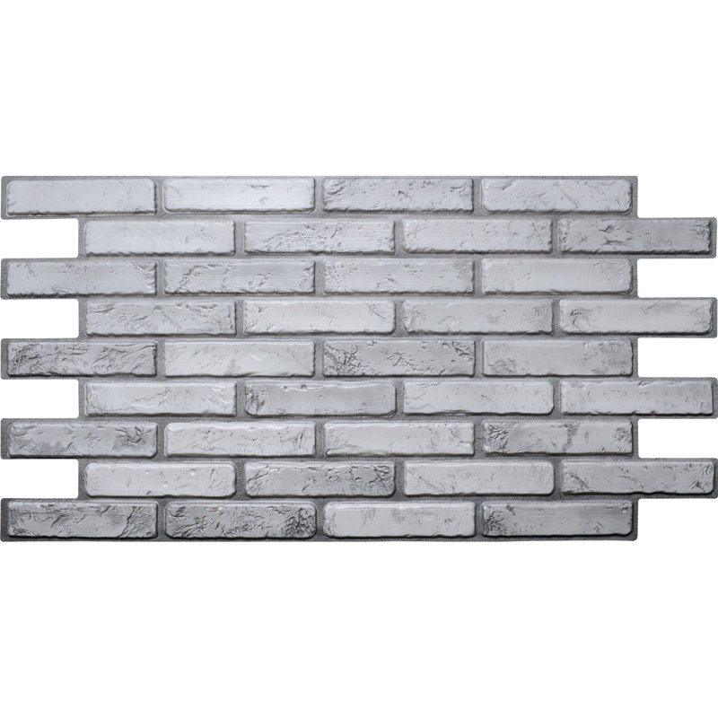 Panneau mural 3D 20 "x 38" (paquet de 10), Blanc cassé gris