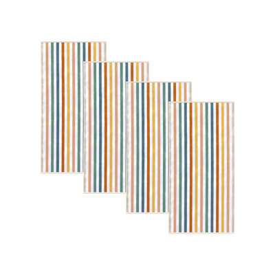 Serviettes de plage surdimensionnées 100% coton